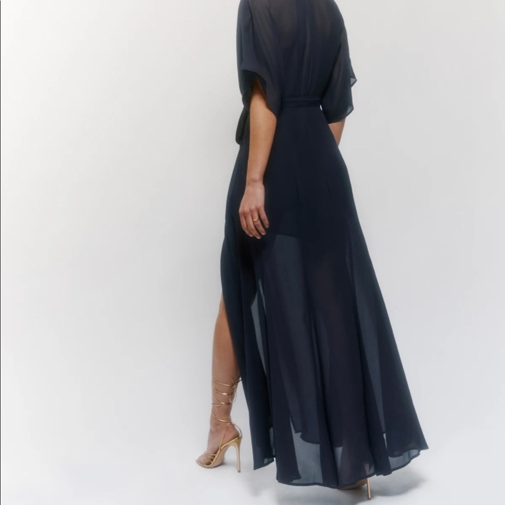 Navy Reformation Winslow Dress Size S Worn Once